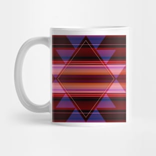 Diamond on Stripes Mug